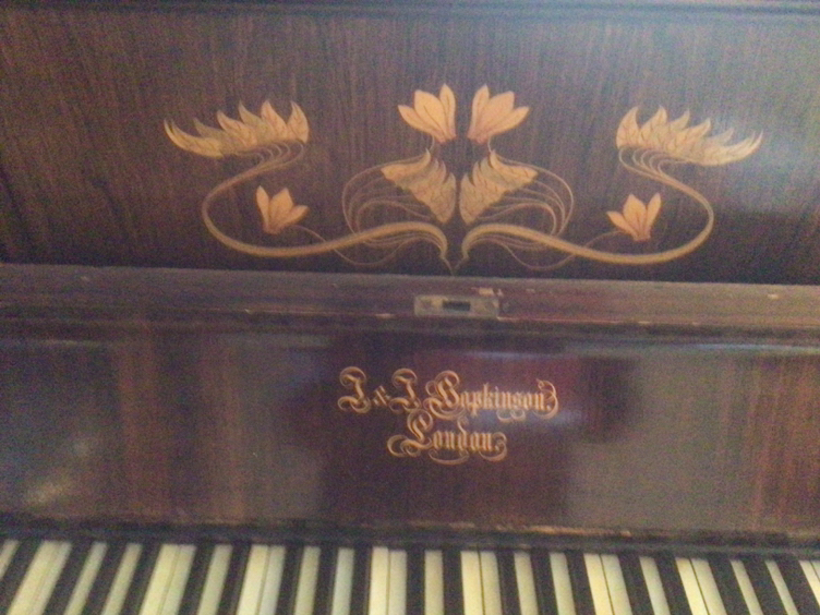 Antique upright grand piano image indicator(2)