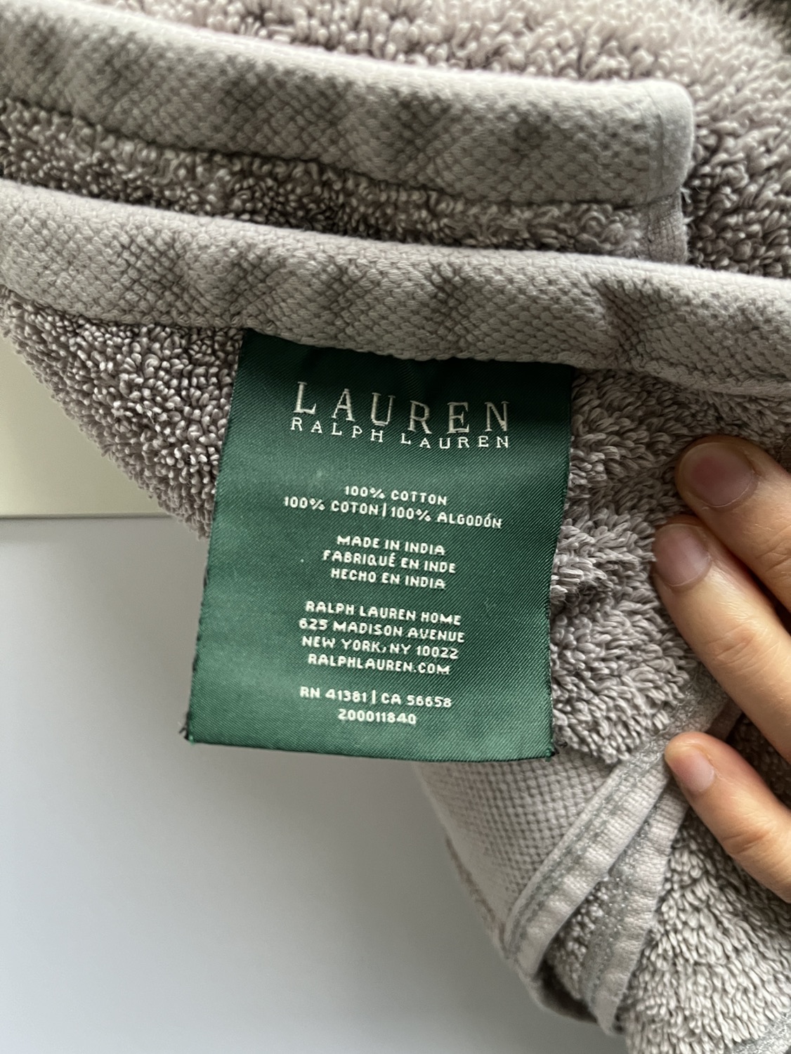 Ralph Lauren Grey Towel - photo 4