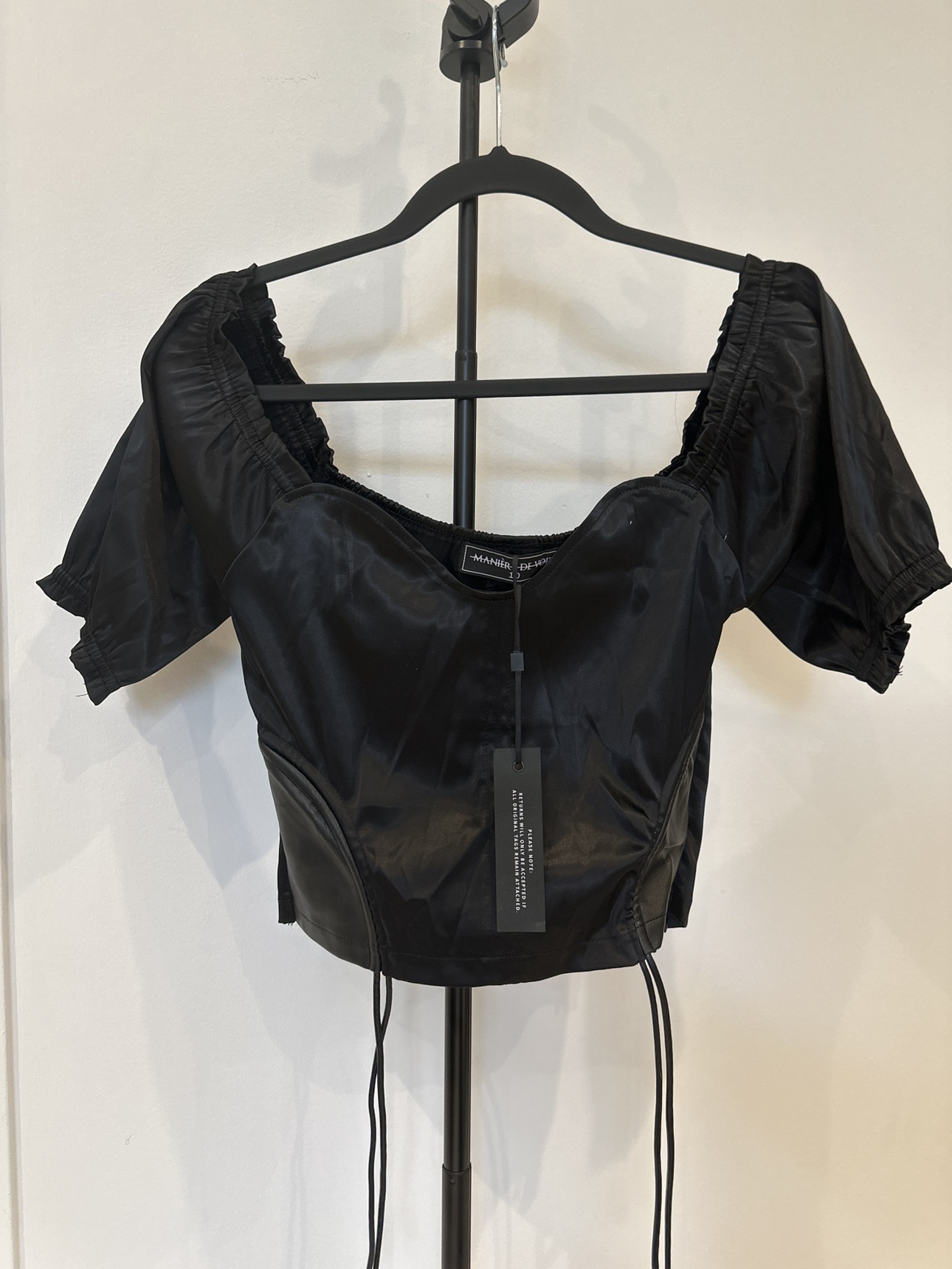 *NEW* Maniere de Voir black Silky top (6) - photo 2