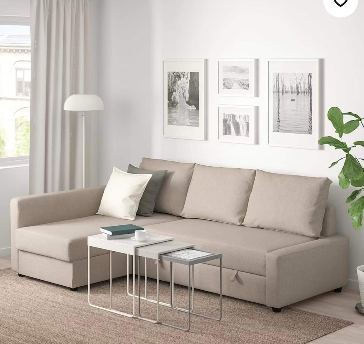 IKEA Friheten Corner sofa-bed with storage.
