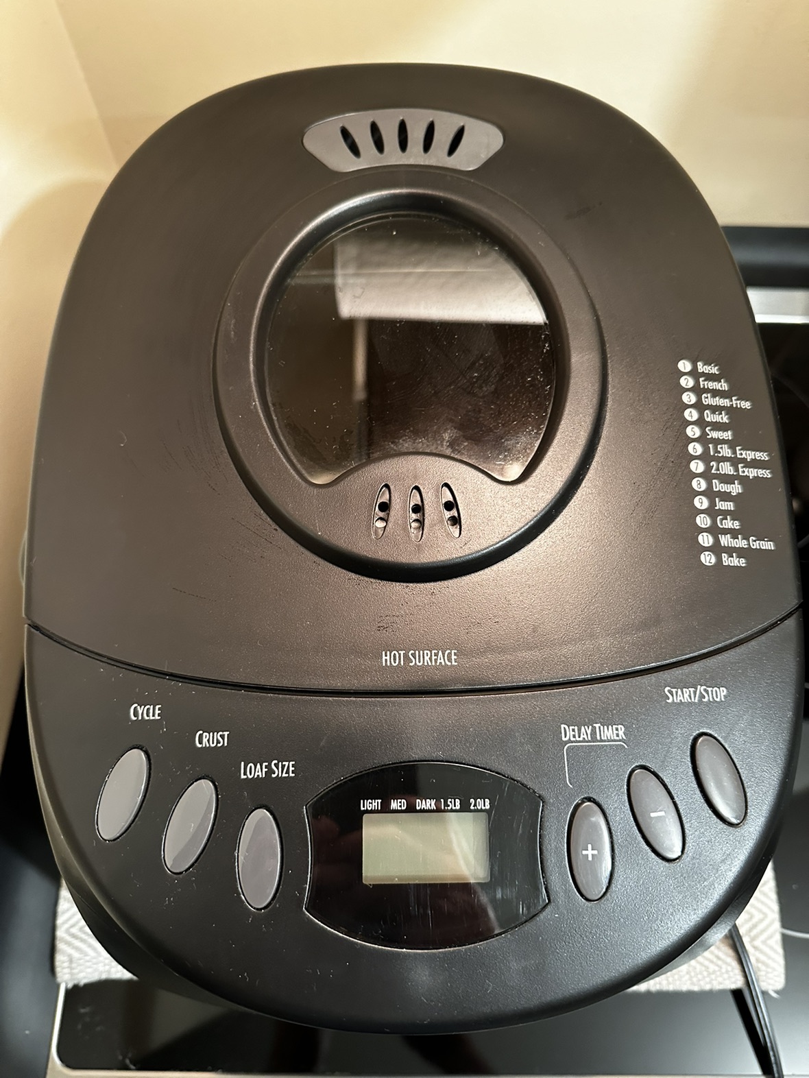 Hamilton Beach Bread Maker image indicator(2)