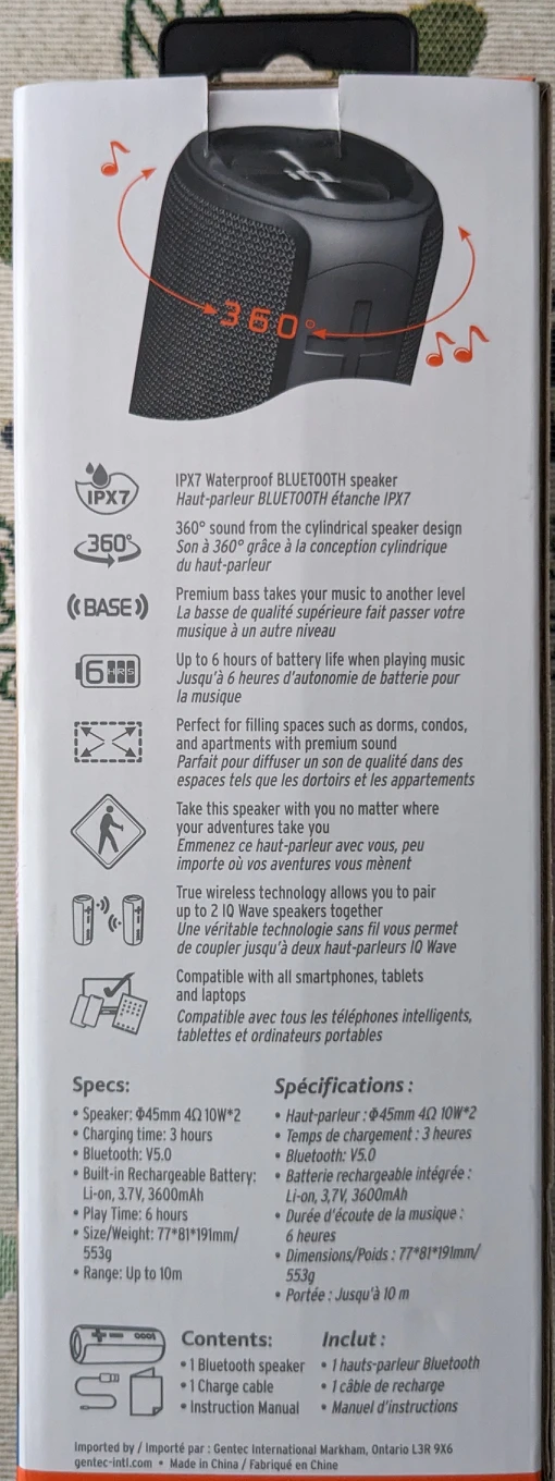 Brand New Waterproof Bluetooth Speaker image indicator(3)