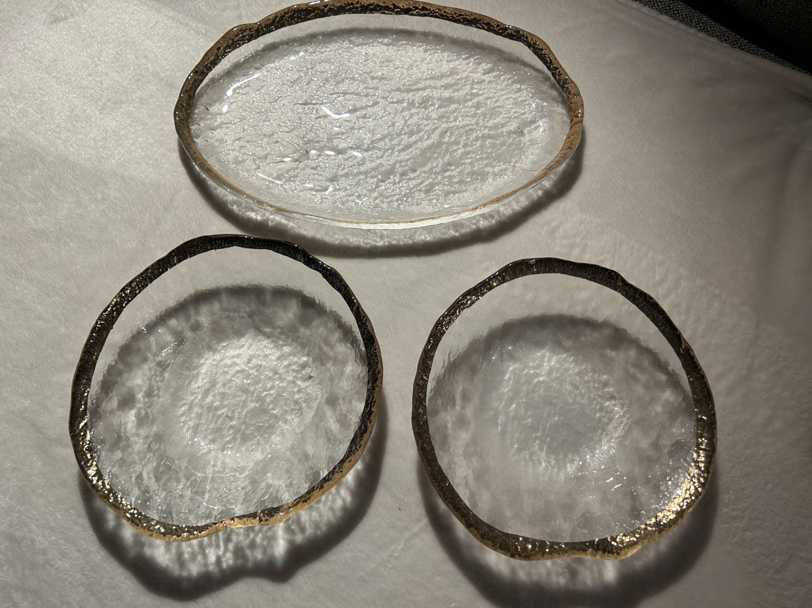 Serving Platter and Two Bowls.