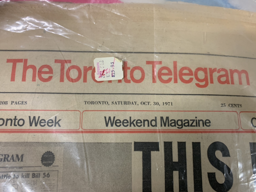 Final Edition of the Toronto Telegram Newspaper image indicator(3)