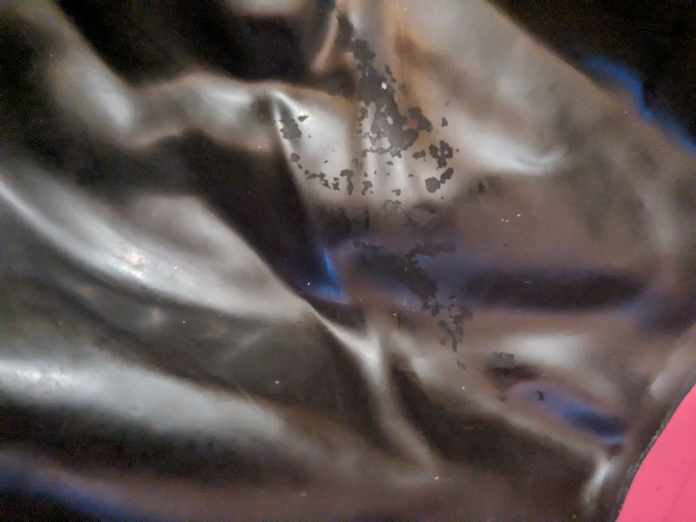 L - latex halter dress with bow - photo 4