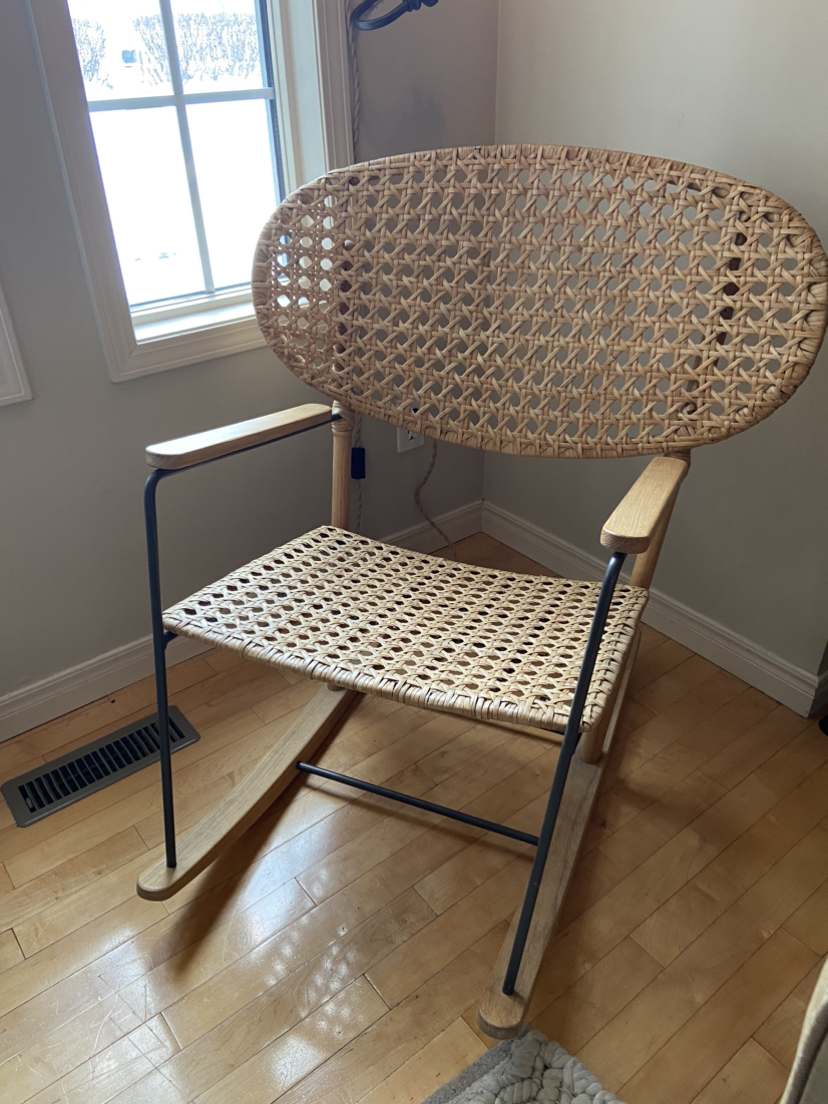 Ilea Gronadal Rocking Chair - Solid Wood and Steel Frame - photo 4