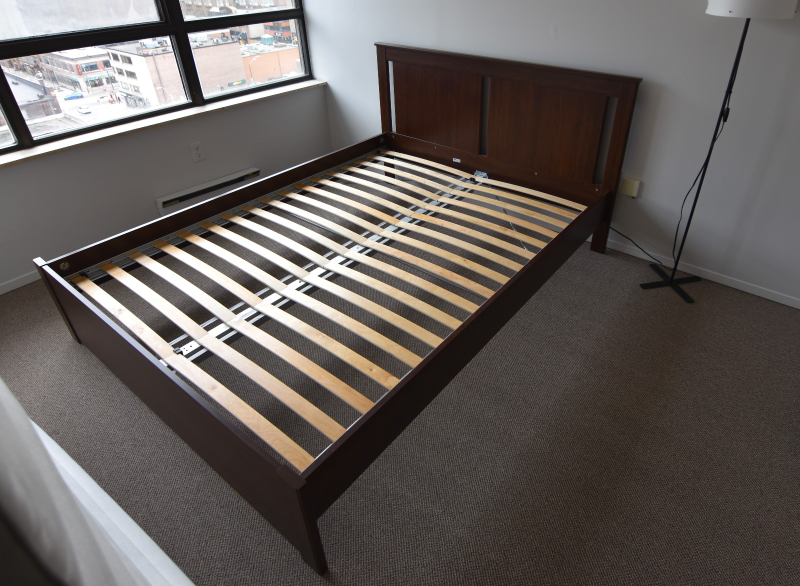 IKEA queen bed frame incl. slate base thumbnail