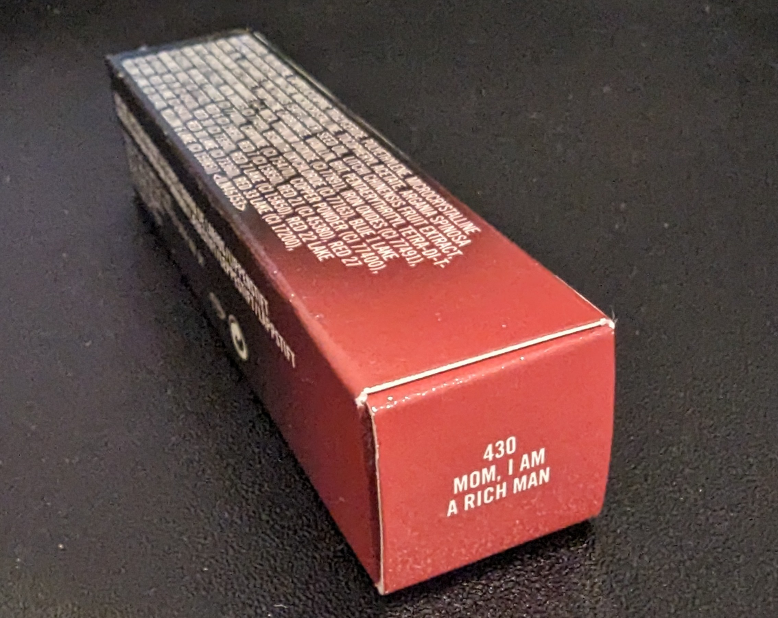 MAC love me lipstick in 430 - "Mom, I am a Rich Man" image indicator(2)