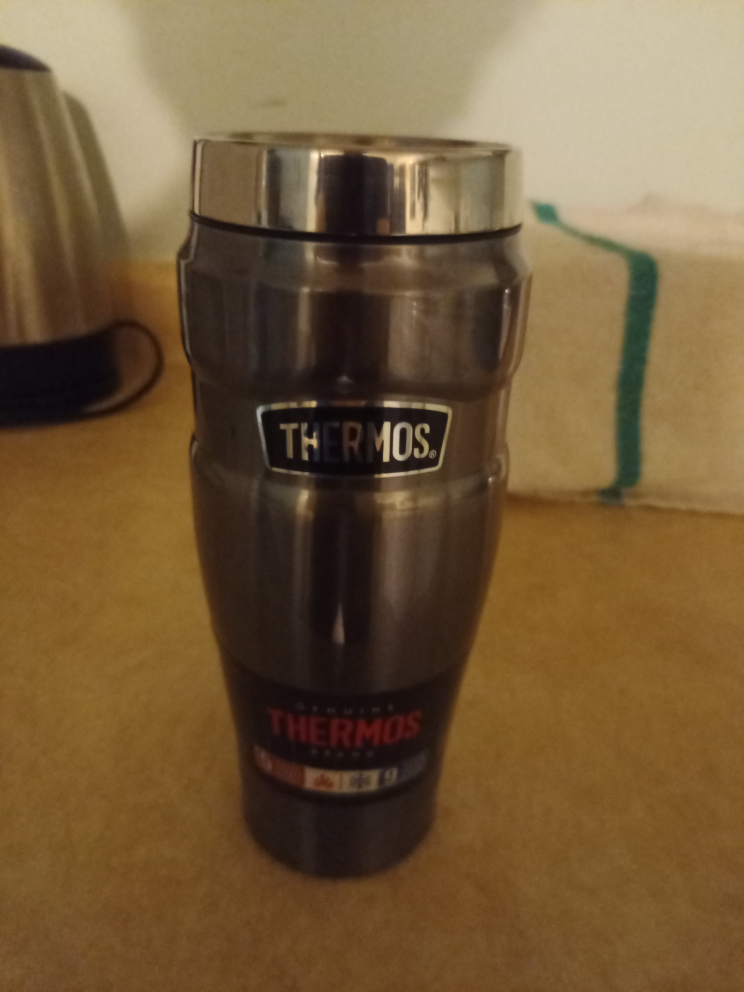 Thermos coffee mug