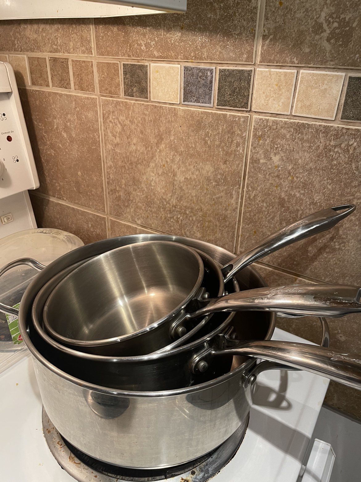 8pc Lagostina Stainless steel pot set - photo 2