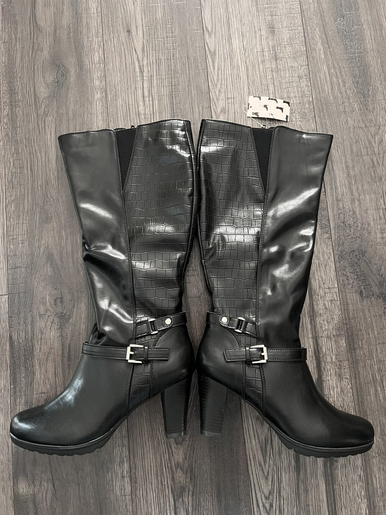 Women's Knee High Boots, Wide Calf, Size 7.5