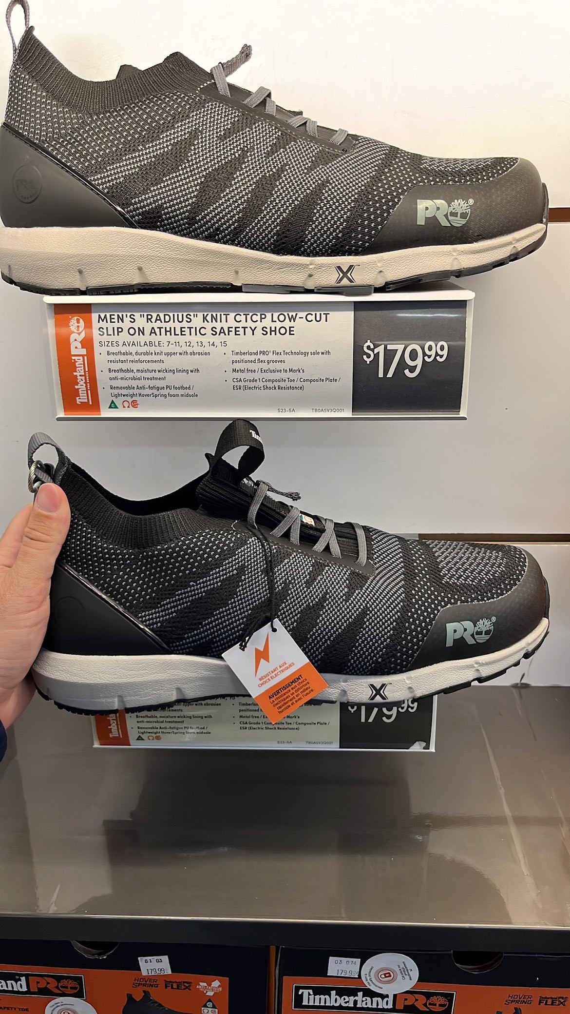 Men's Radius Knit Composite Toe Composite Plate Work Shoes