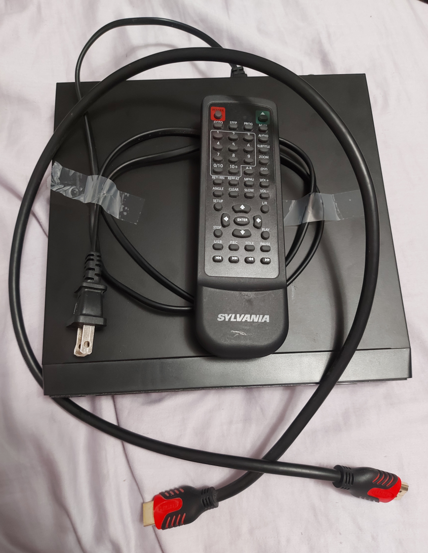 DVD Player with Controls and HDMI Cable thumbnail