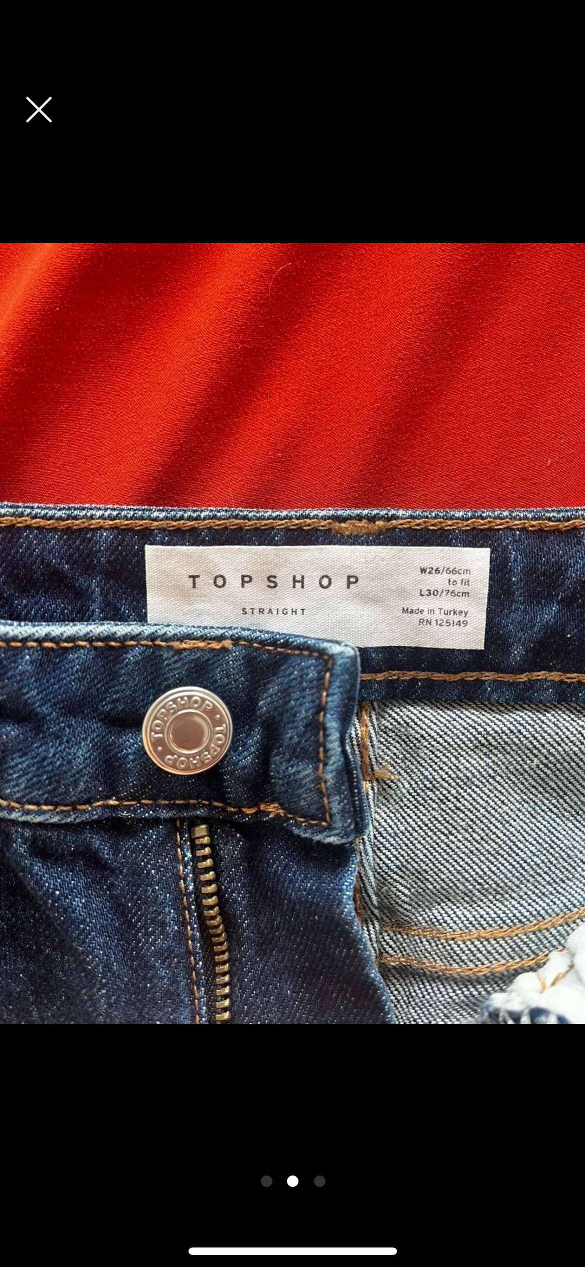 NEW Topshop Straight Leg Jeans size 4 - photo 2