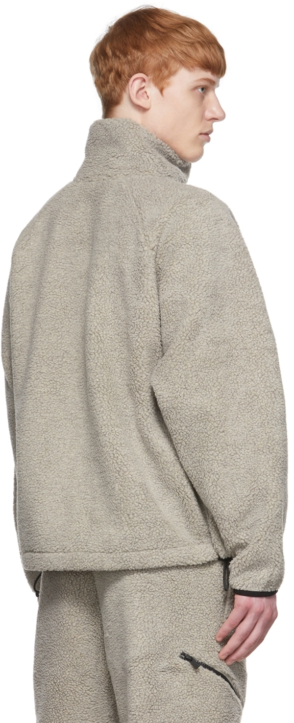 BRAND NEW: ESSENTIALS GREY POLYESTER JACKET