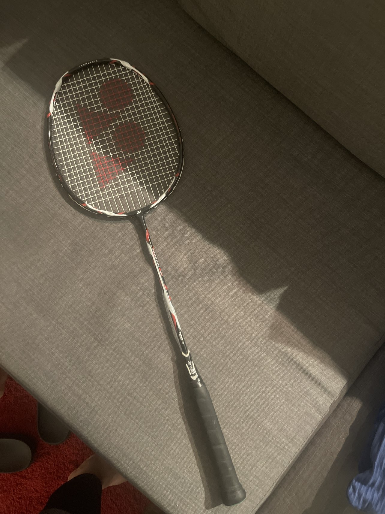 Yonex badminton racket and diadora shuttlecocks