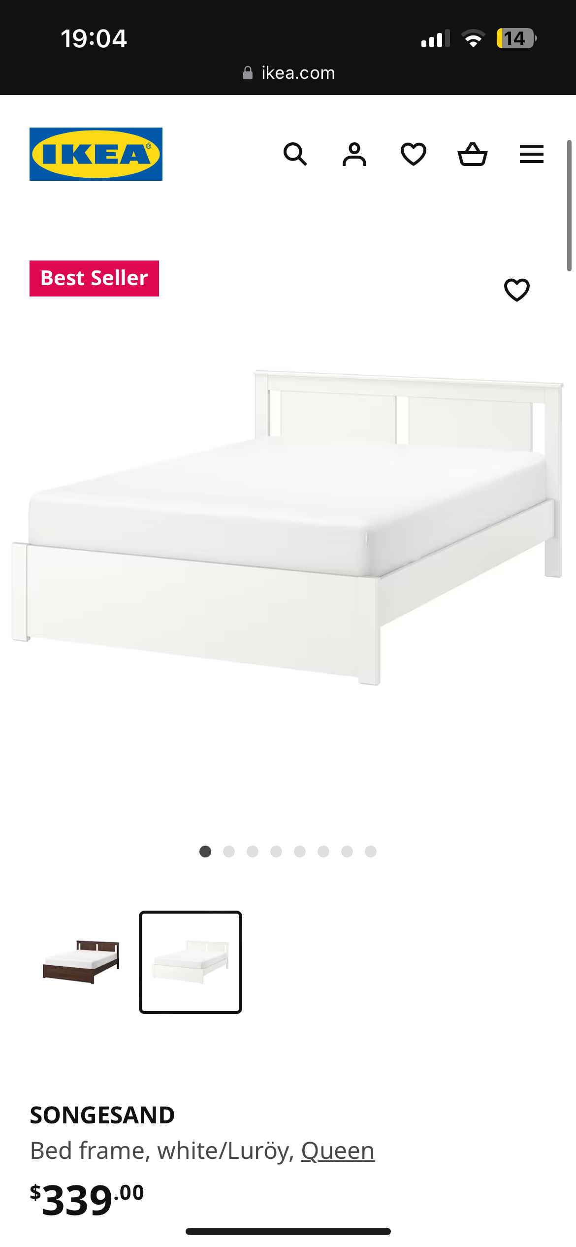 IKEA Bed frame set 10/10 (retail $339+taxes) - photo 2