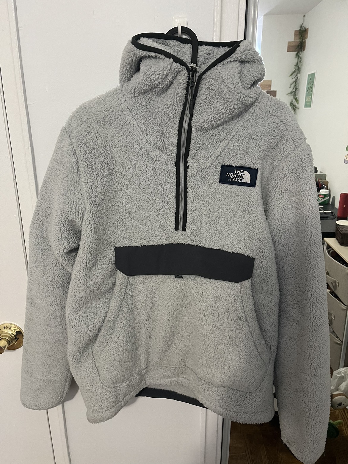 The North Face fluffy jacket thumbnail