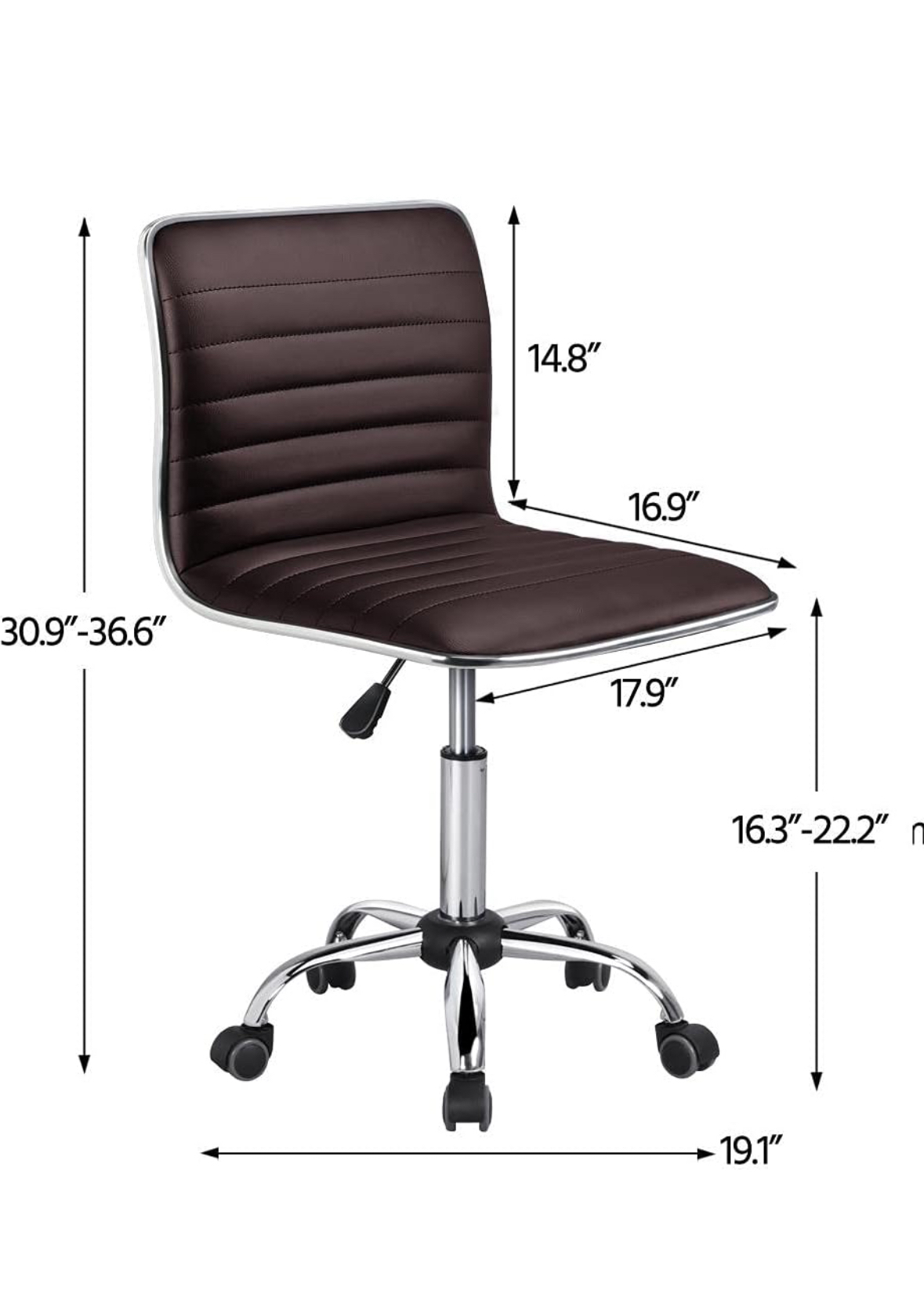 Office Chair Brown Leather