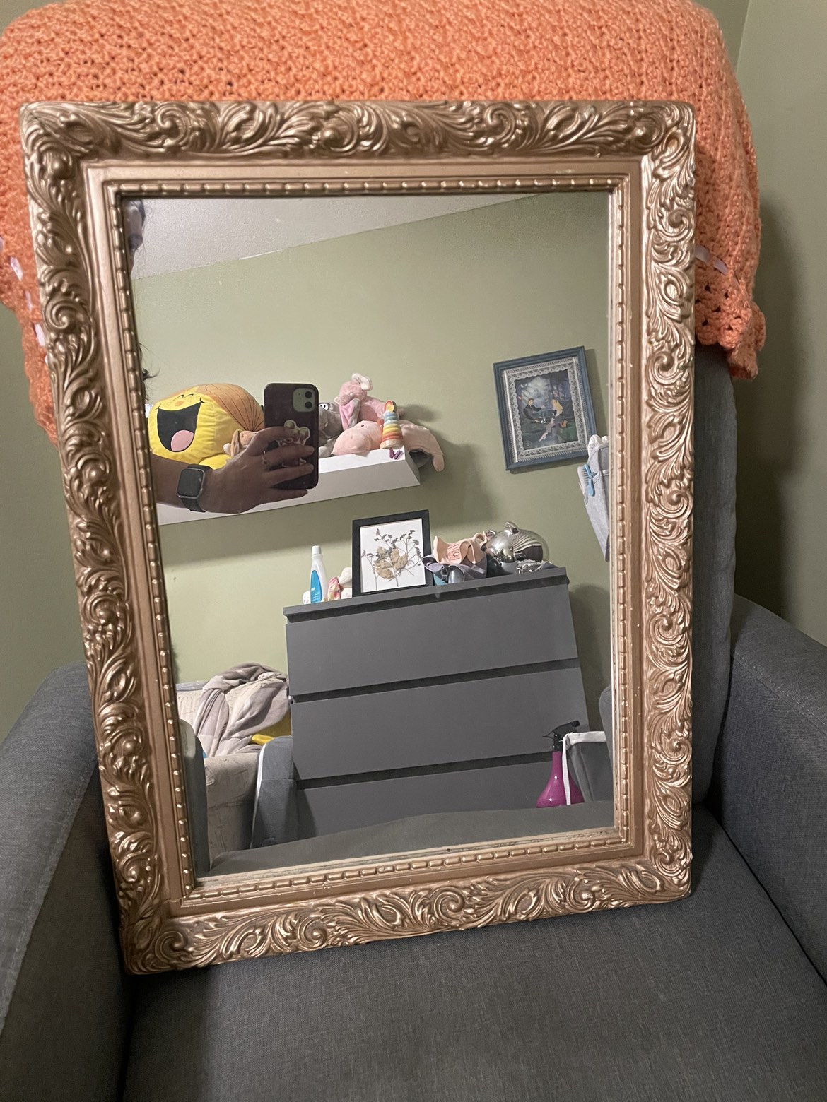 Vintage Gold Mirror thumbnail