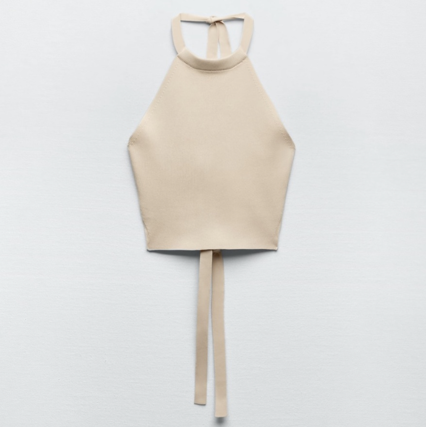 NEW Zara knitted halter top S image indicator(2)
