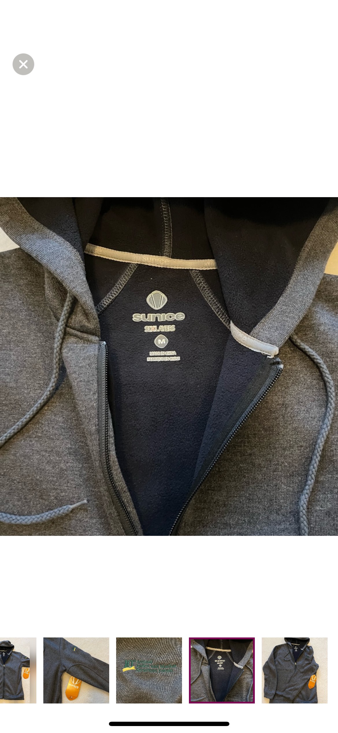 Men’s New Sunice Gray hoodie M image indicator(4)