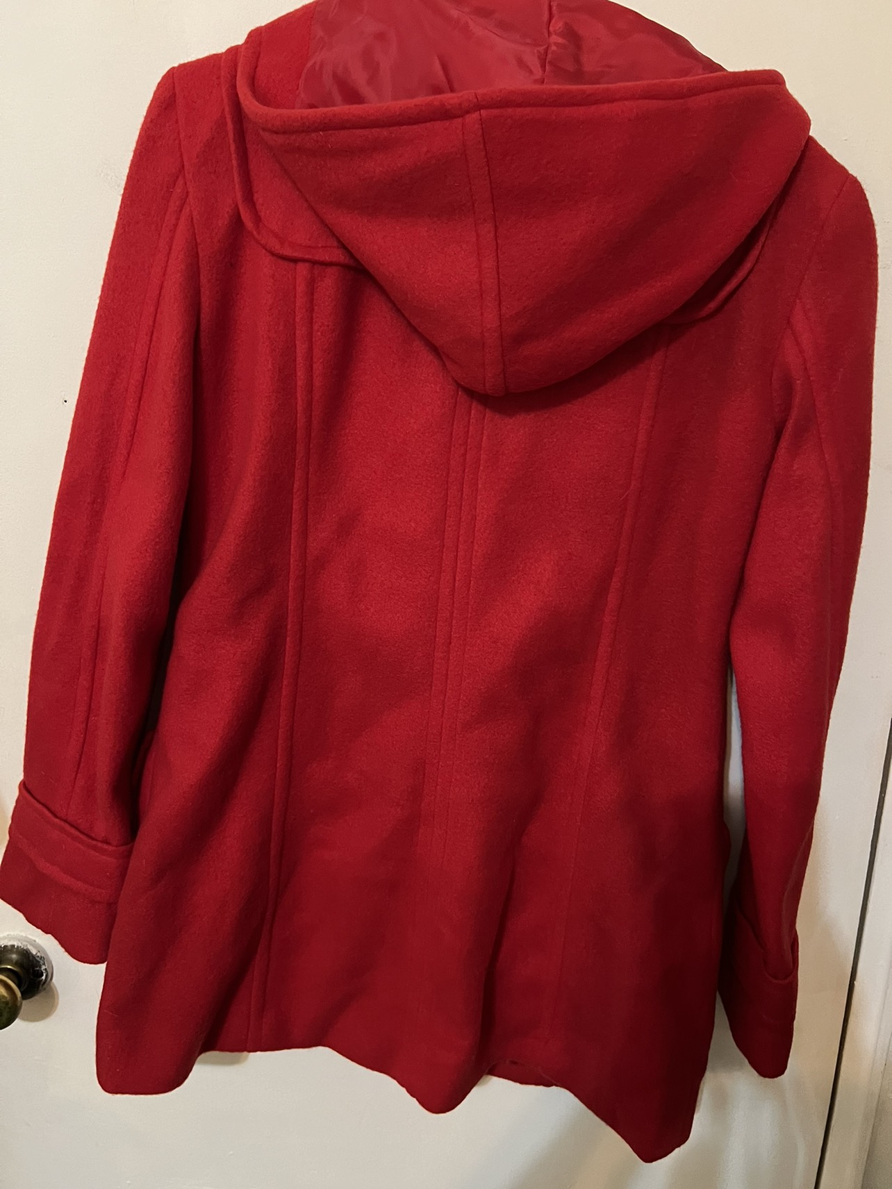Fleece hooded coat cute trendy red color 🥕 - photo 3