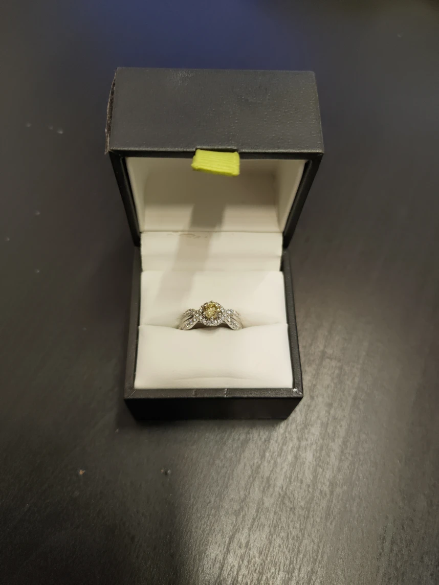 Engagement Ring Fancy Yellow (Canary Yellow) - photo 2