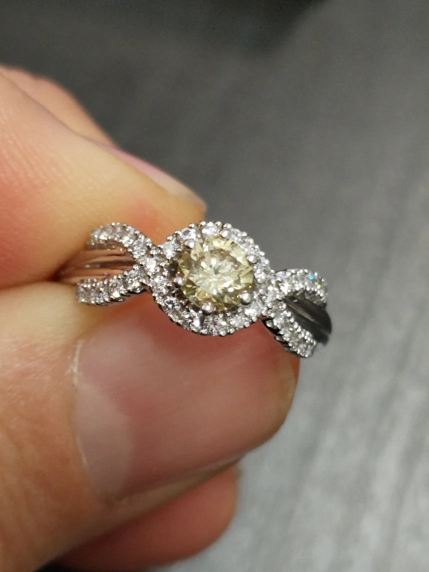 Engagement Ring Fancy Yellow (Canary Yellow) - photo 3