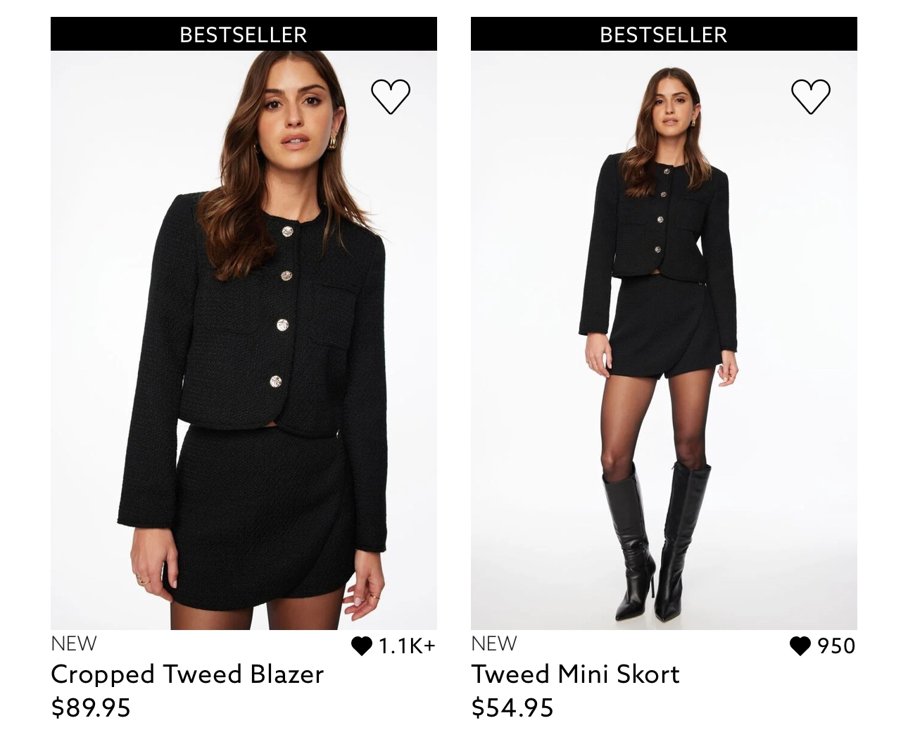 NWT Dynamite Tweed Blazer Set thumbnail