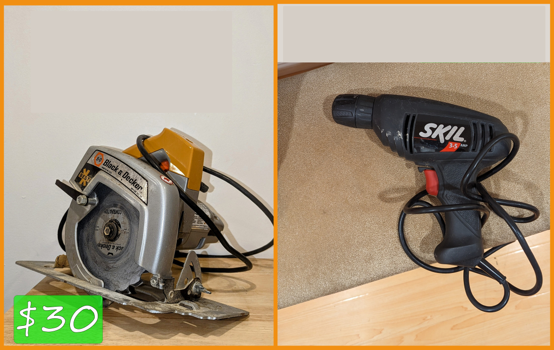 Circular Saw with two blades and Drill thumbnail