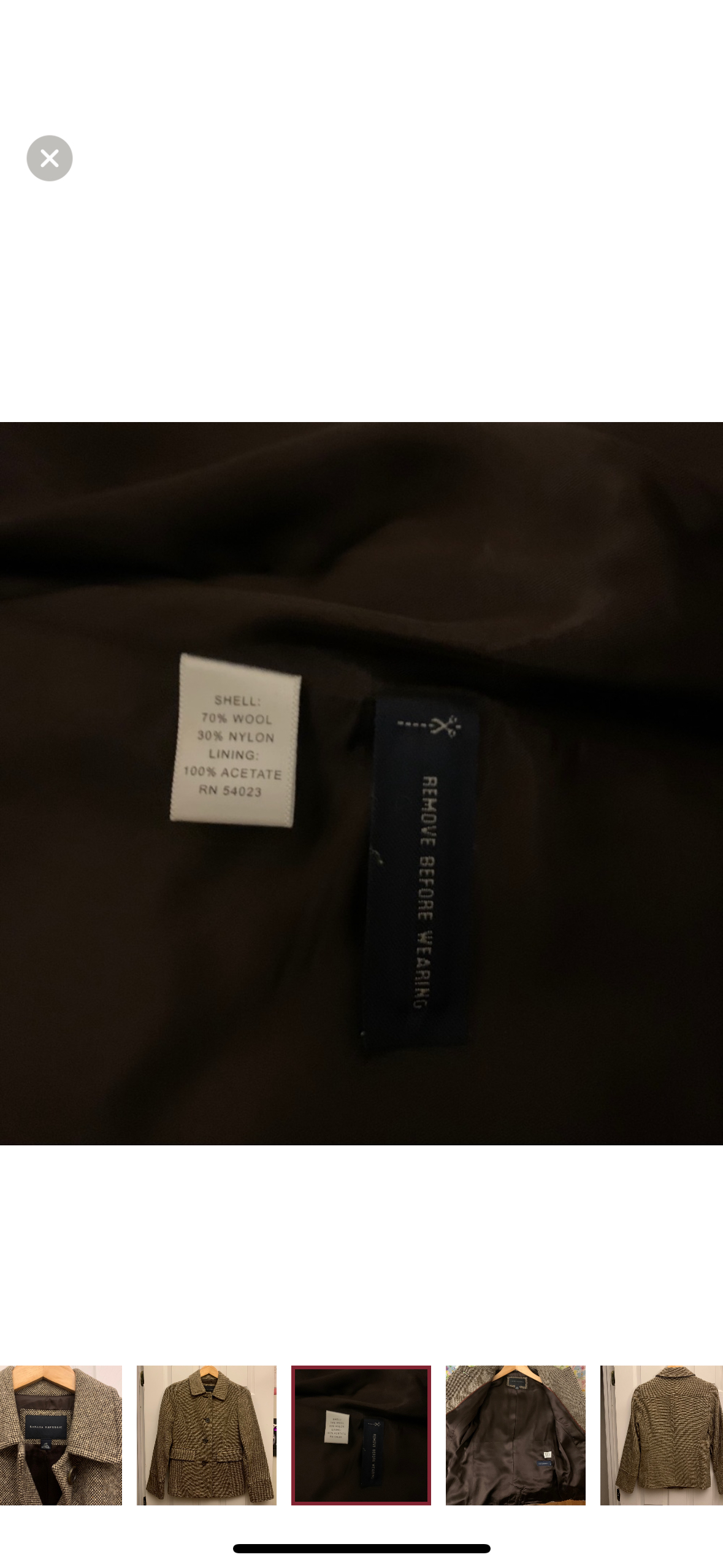 NWOT Banana Republic Jacket image indicator(7)