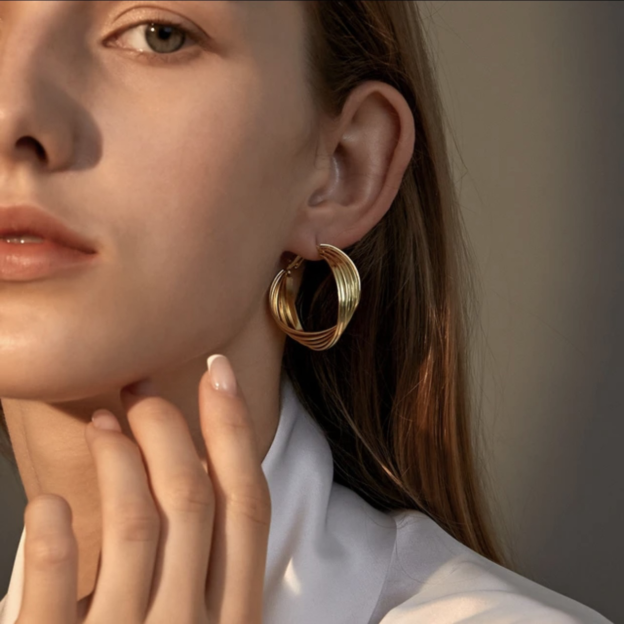H&M Twisted hoop earrings (never worn) - photo 4