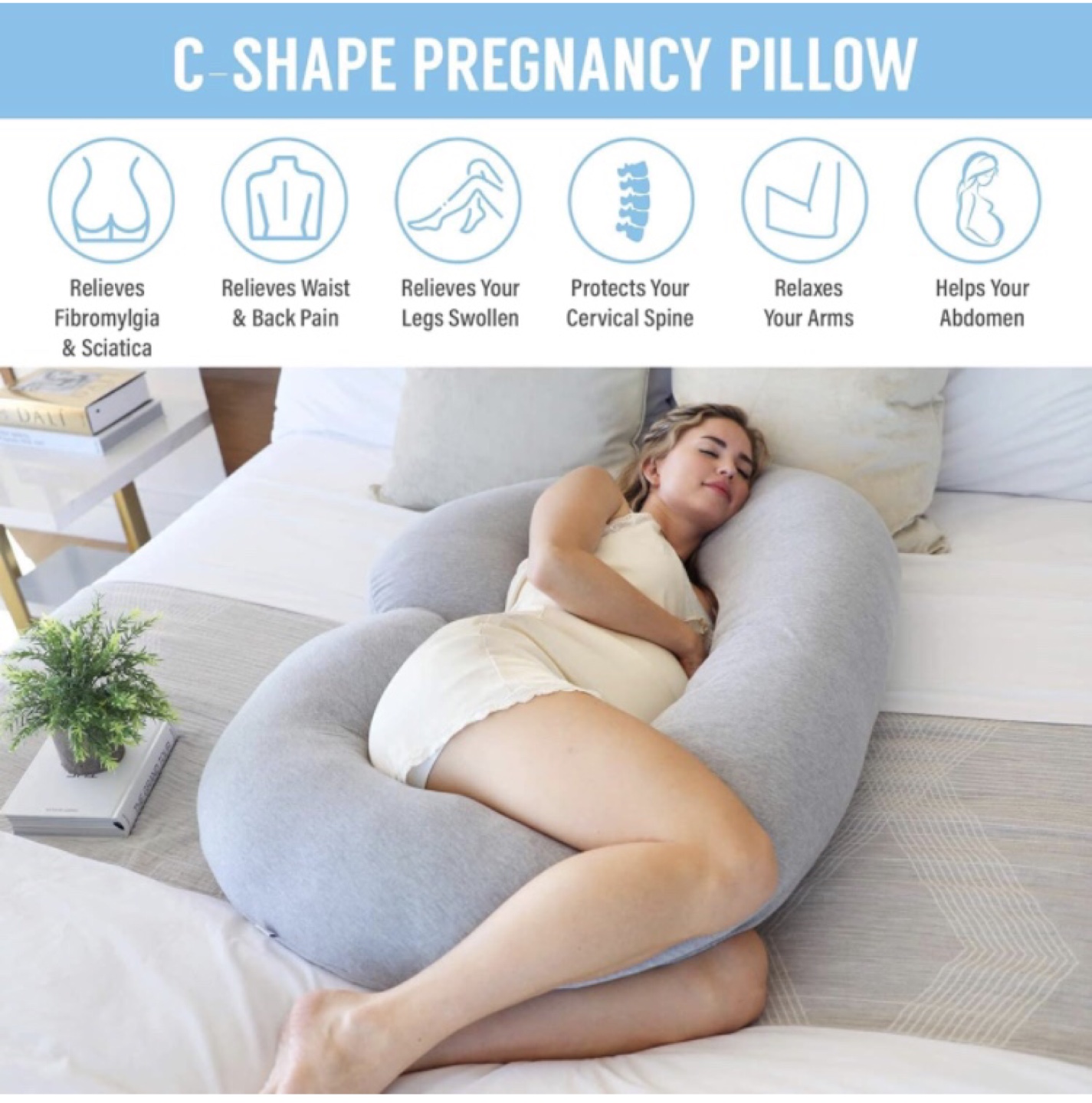 C-Shape Pregnancy Pillow #freecycle