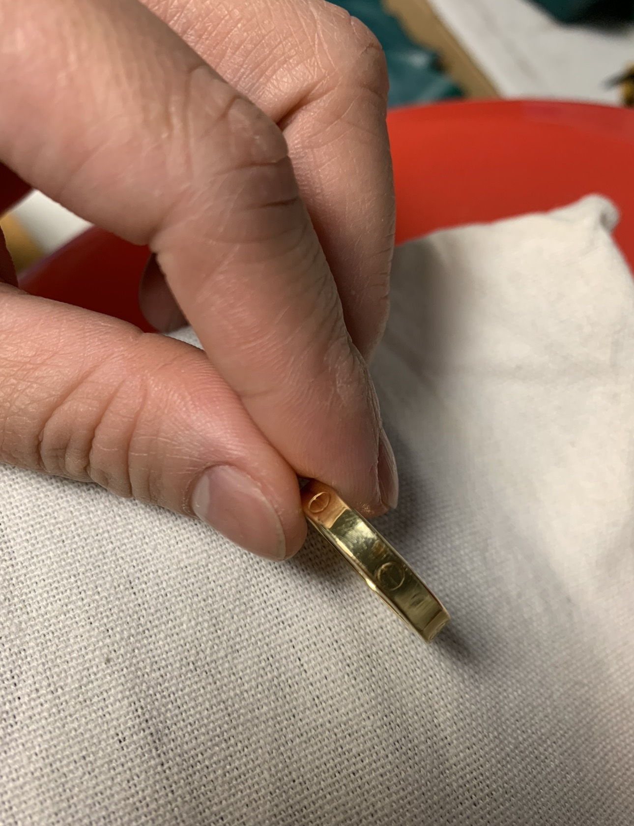 18k Yellow Gold ring - photo 2