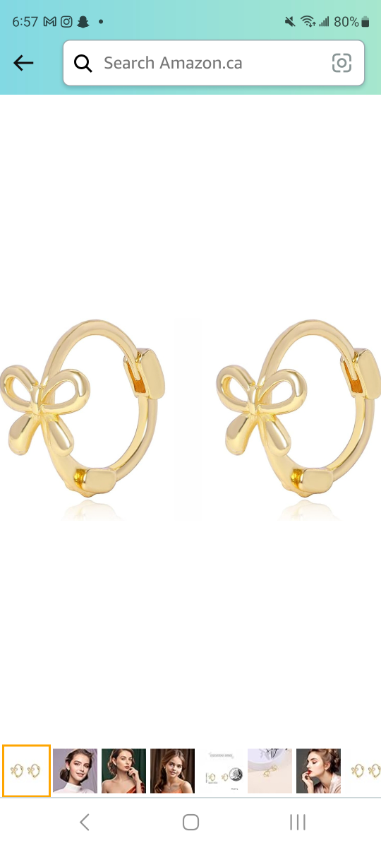 bow knot hoop earrings