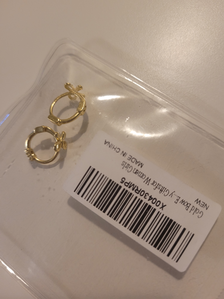 bow knot hoop earrings - photo 4