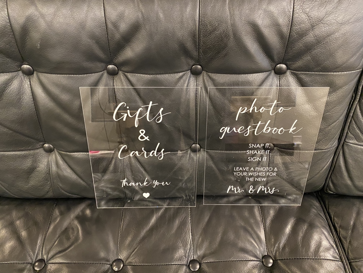 Acrylic Wedding Signs thumbnail