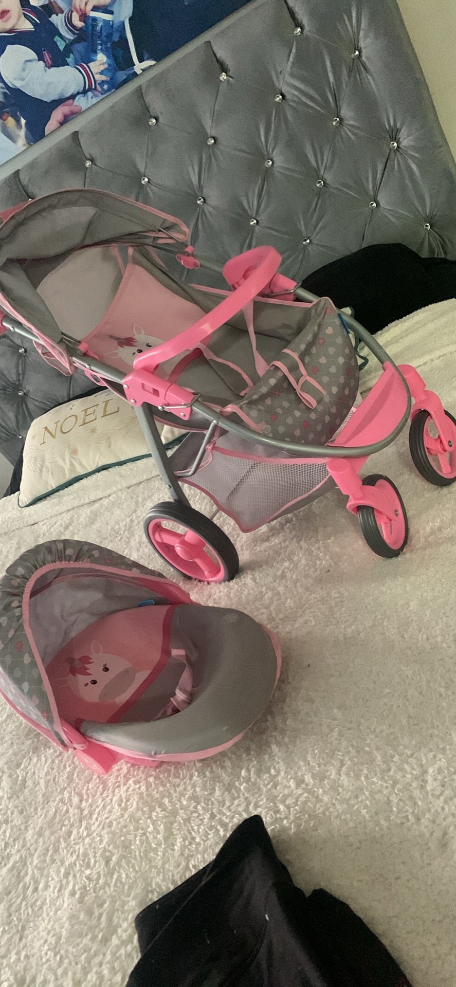 Girls toys stroller and chair thumbnail