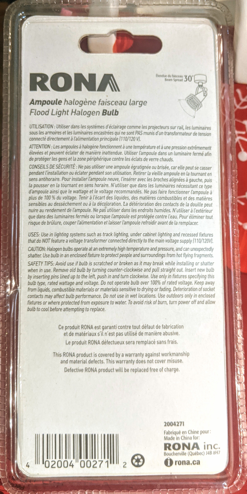 #Freecycle 50 Watts Flood Light Halogen Bulbs image indicator(3)