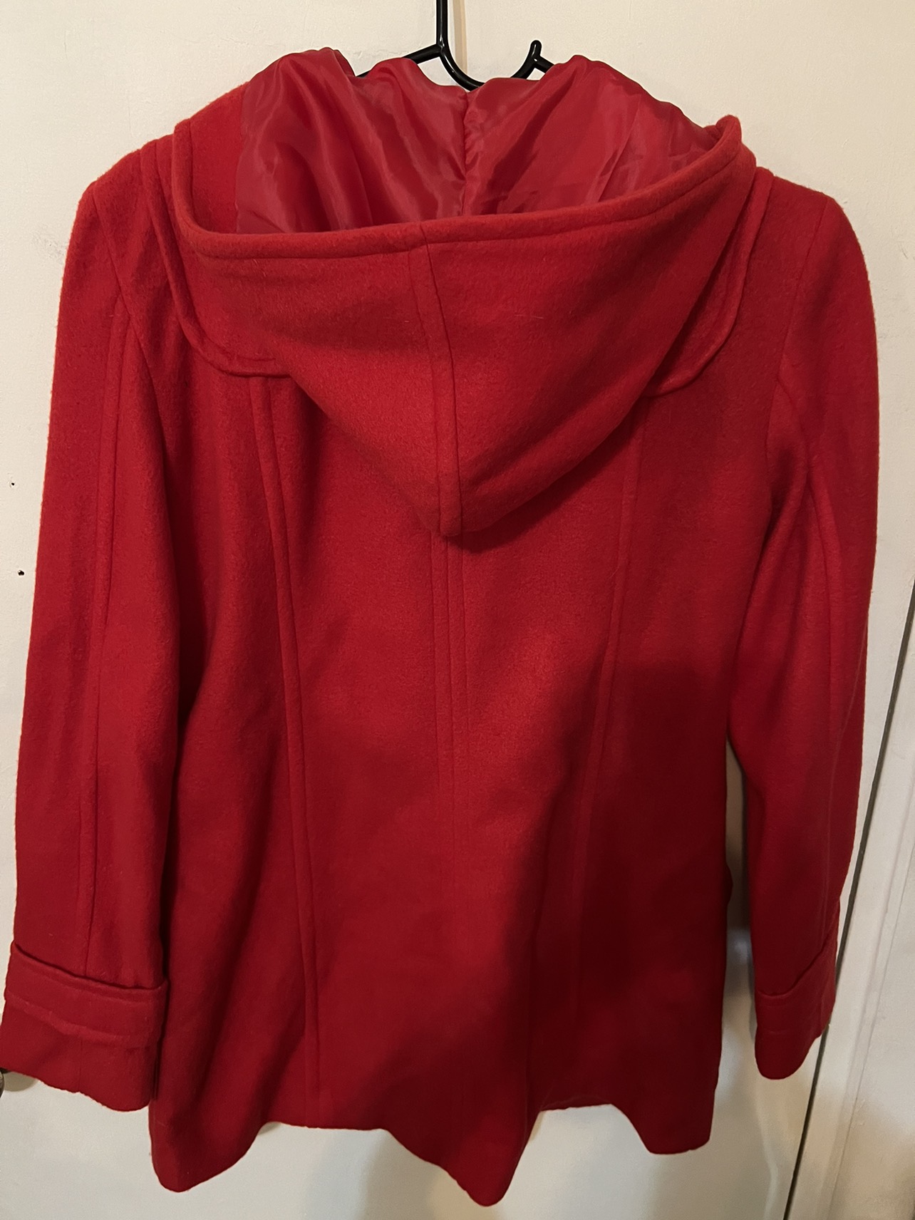 Fleece hooded coat cute trendy red color 🥕 - photo 4
