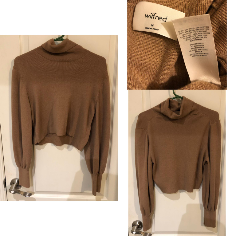 Aritzia Turtleneck/Cropped Wool Sweaters + A Free Sweater - photo 3