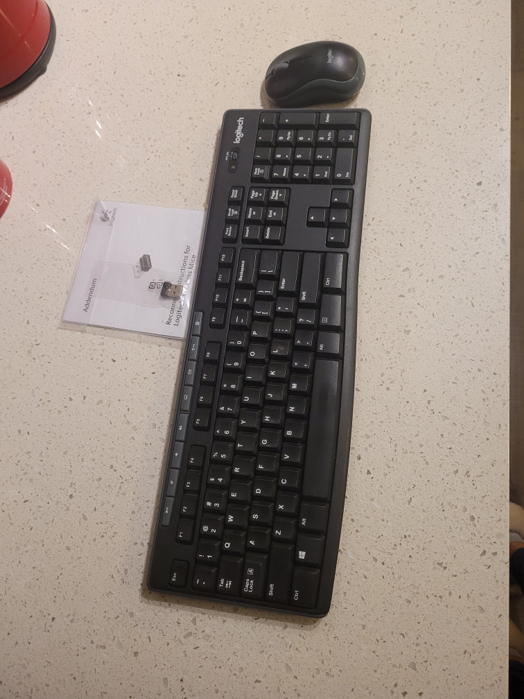 Logitech wireless keyboard and mouse thumbnail