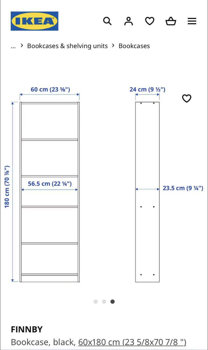 Black ikea bookcase   40$ - photo 3