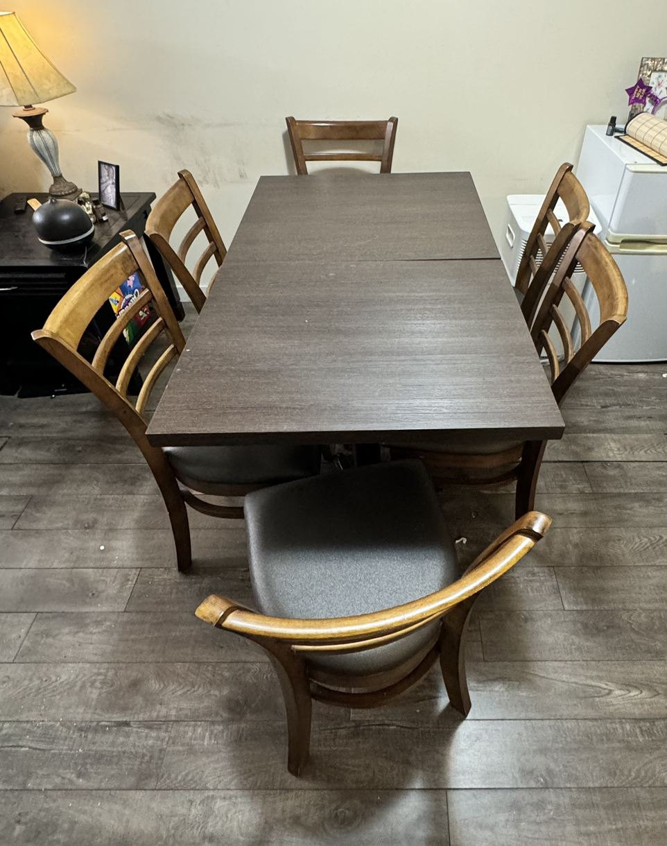 Tables and chairs