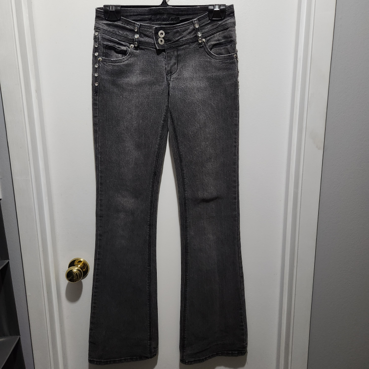 Woman's Faded Black Jeans - photo 2