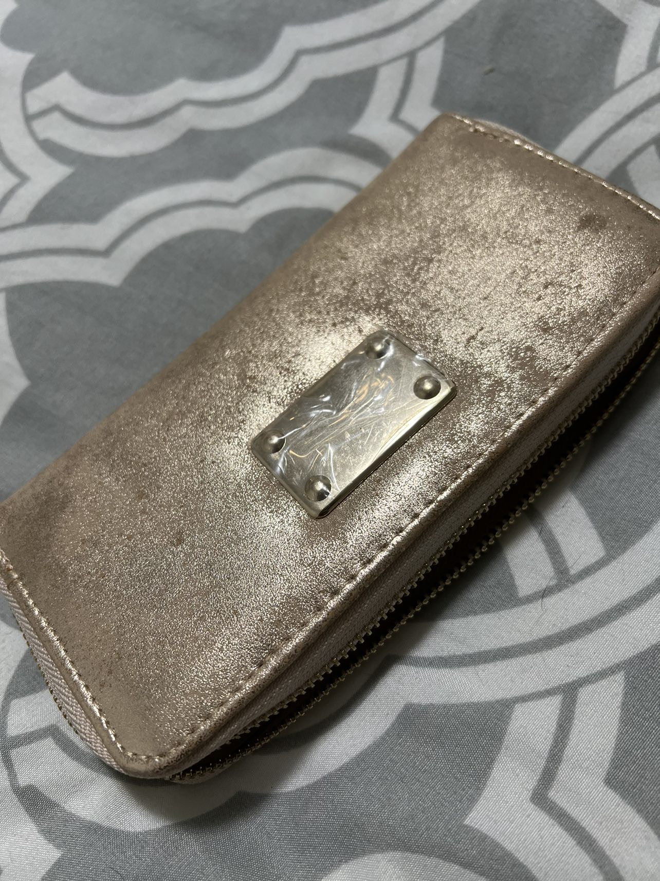 $2!! Long wallet- rose gold in colour thumbnail