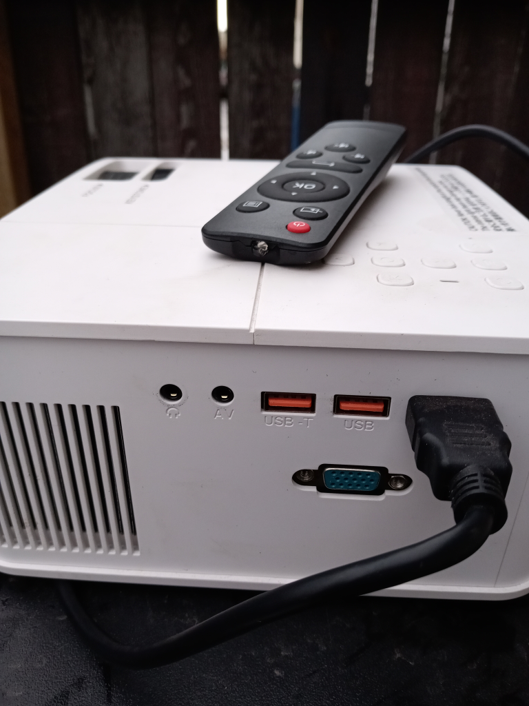 Projector with remote