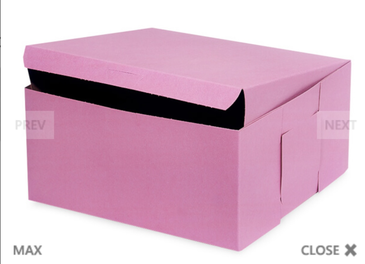 Pink cupcake boxes