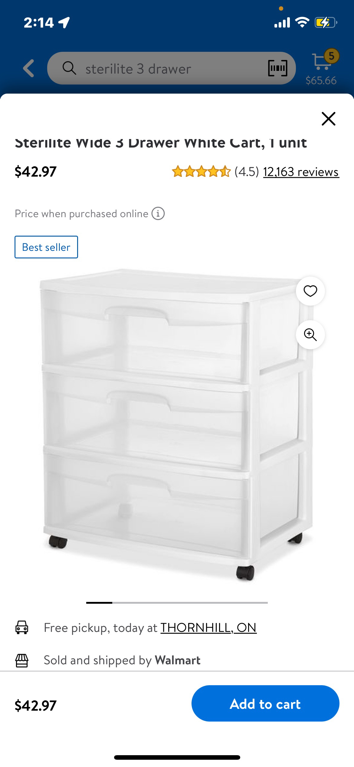Sterilite 3 drawers thumbnail